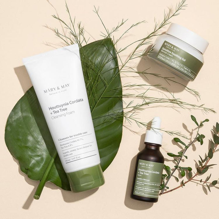 [MARY&MAY] Houttuynia Cordata + Tea Tree Cleansing Foam - 150ml BLACK FRIDAY, Blemish, cleansing, cleansing foam, foam, Hyaluronic, marynmay, new year deal, skincare, tea tree, teatree, vegan, SKIN CARE, Cleansers, Face Wash