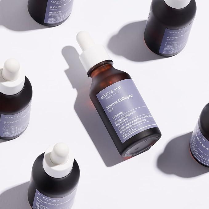 [Mary&May] Marine Collagen Serum 30ml antiwrinkle, BLACK FRIDAY, COLLAGEN, fine lines, MARINE, MARY, MAY, new year deal, SERUM, skincare, Wrinkle, SKIN CARE, Treatments, Serum & Essence