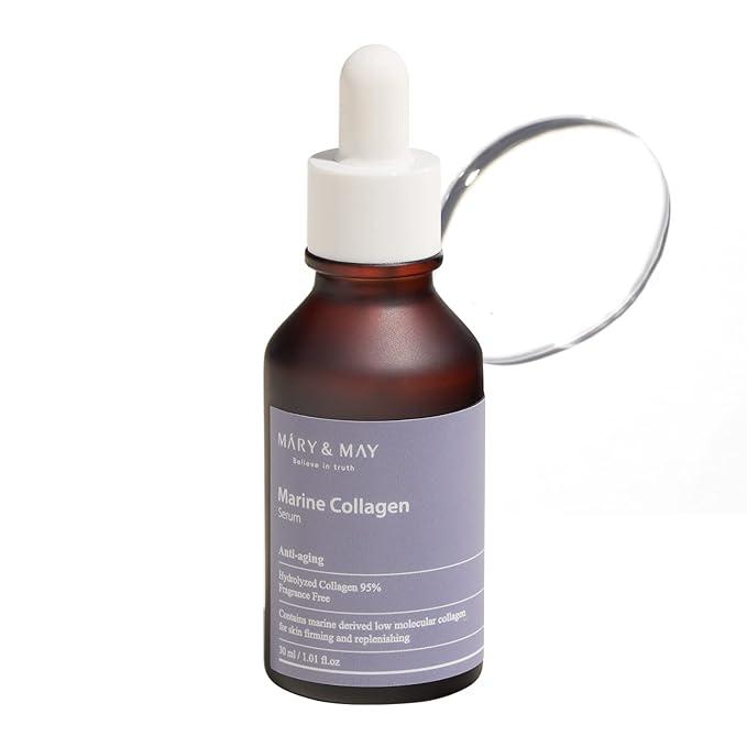 [Mary&May] Marine Collagen Serum 30ml antiwrinkle, BLACK FRIDAY, COLLAGEN, fine lines, MARINE, MARY, MAY, new year deal, SERUM, skincare, Wrinkle, SKIN CARE, Treatments, Serum & Essence