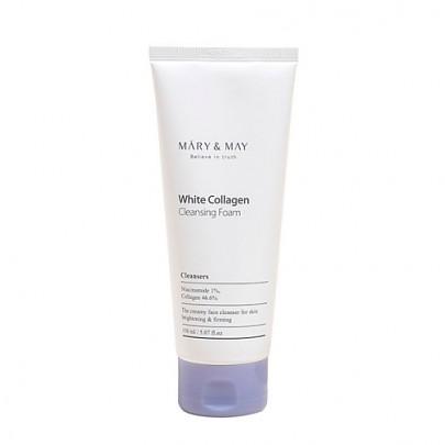 [Mary&May] White Collagen Cleansing Foam 150ml Cleansing, Collagen, Foam, mary, may, sale_event, skincare, White, SKIN CARE, Cleansers, Face Wash