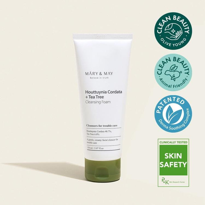 MARYMAY Houttuynia Cordata Tea Tree Cleansing Foam 150ml 6