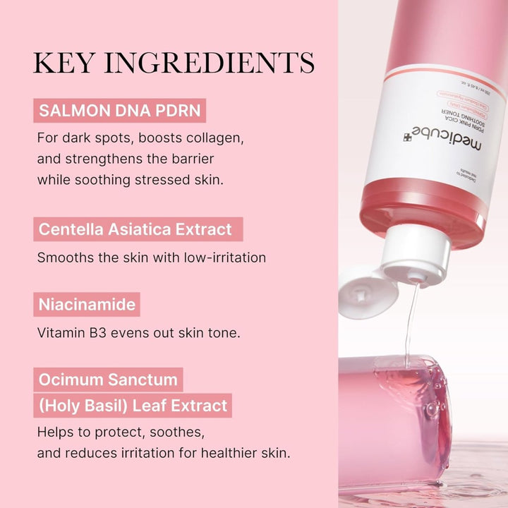 MEDICUBE PDRN Pink Cica Soothing Toner 250ml Health & Beauty Kbeauty markham toronto free ship USA asian korean