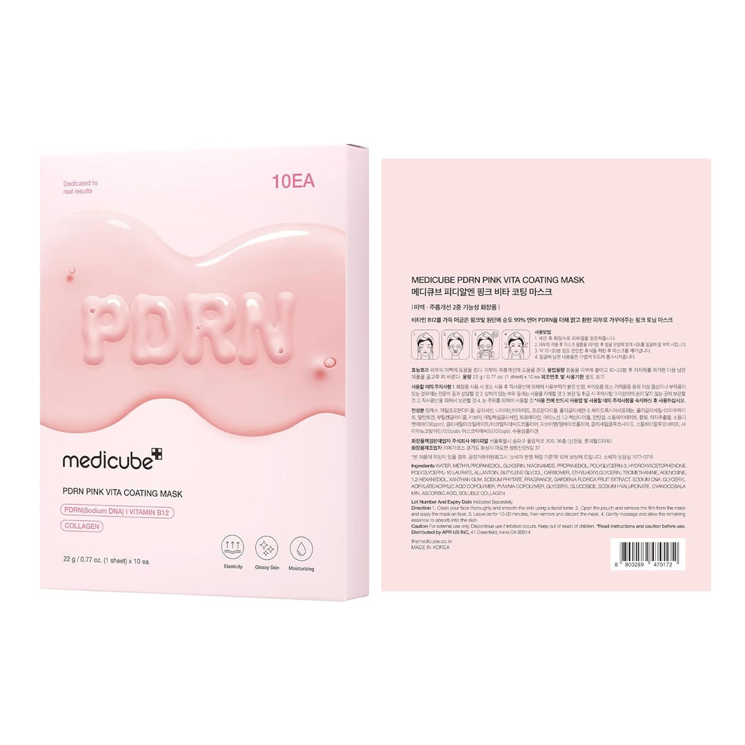 MEDICUBE PDRN Pink Vita Coating Mask 1pc