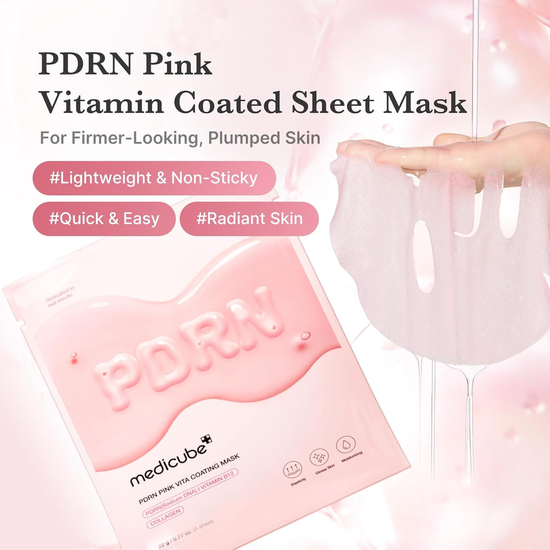 MEDICUBE PDRN Pink Vita Coating Mask 1pc