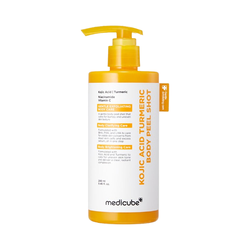 medicube Kojic Acid Turmeric Body Peel Shot 280ml Ceramides, new, Niacinamide, SKIN CARE, Treatments, Exfoliators