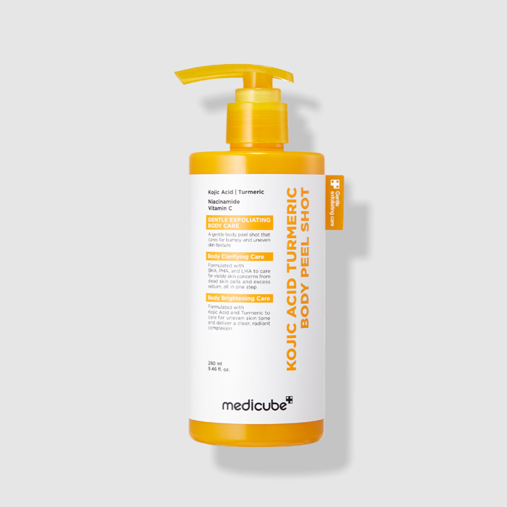 medicube Kojic Acid Turmeric Body Peel Shot 280ml Ceramides, new, Niacinamide, SKIN CARE, Treatments, Exfoliators