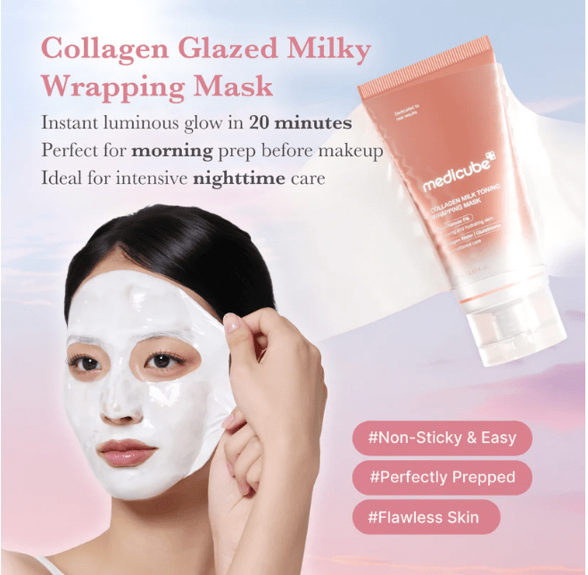 MEDICUBE Collagen Milk Toning Wrapping Mask 75ml Wrapping Mask 4