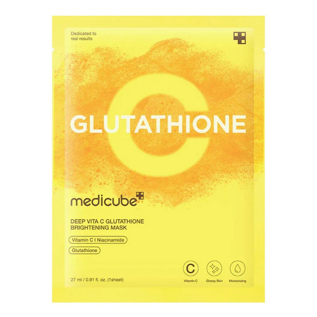 MEDICUBE Deep Vita C Glutathione Brightening Mask 1Pcs Health & Beauty