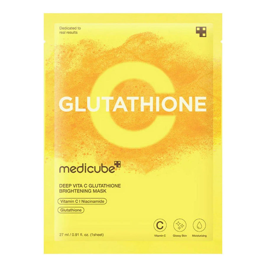 MEDICUBE Deep Vita C Glutathione Brightening Mask 1Pcs Health & Beauty