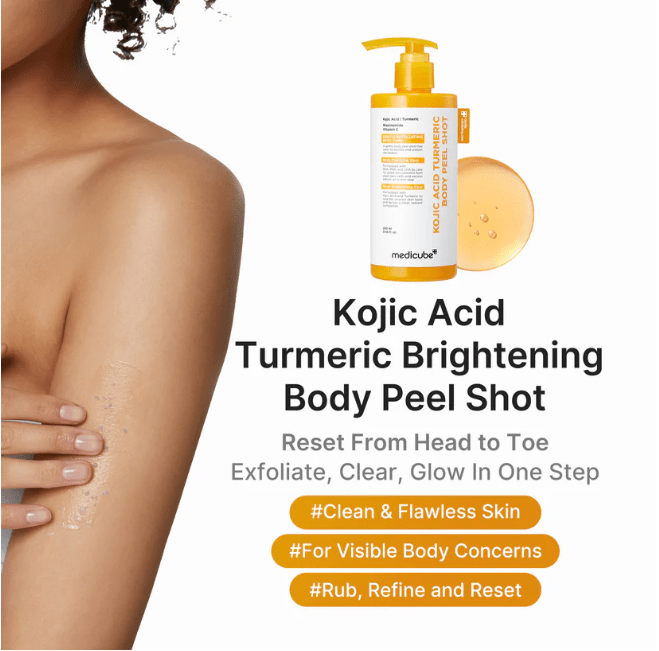 MEDICUBE Kojic Acid Turmeric Body Peel Shot 280ml Bath & Body Shower 2