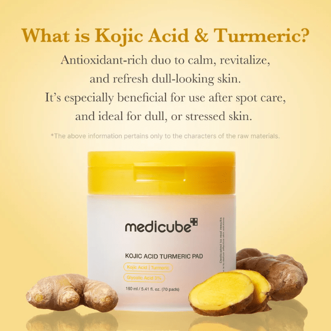 MEDICUBE Kojic Acid Turmeric Pad 70ea Toner Pads 6
