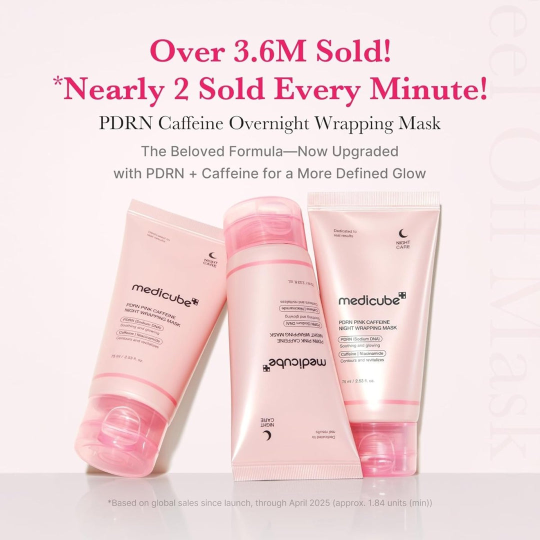 MEDICUBE PDRN Pink Caffeine Night Wrapping Mask 75ml Health & Beauty 3