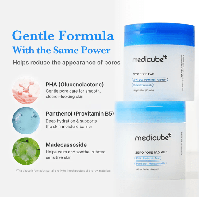 MEDICUBE Zero Pore Mild Pad 70pads Toner Pads 4