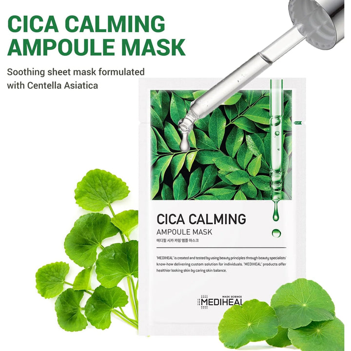 MEDIHEAL CICA Calming Ampoule Mask 25ml*10Pcs