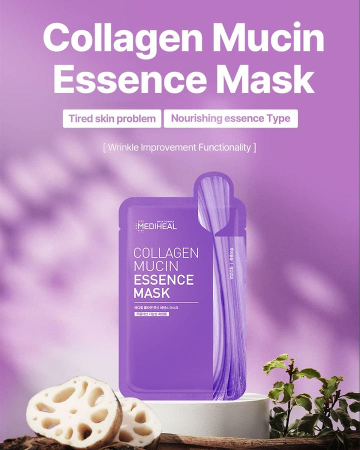 MEDIHEAL Collagen Mucin Essence Mask 5Pcs Health & Beauty oceanbuy beauty markham toronto free ship USA asian korean skincare
