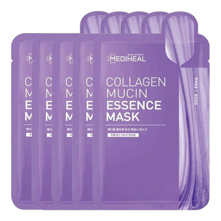 MEDIHEAL Collagen Mucin Essence Mask 5Pcs Health & Beauty oceanbuy beauty markham toronto free ship USA asian korean skincare