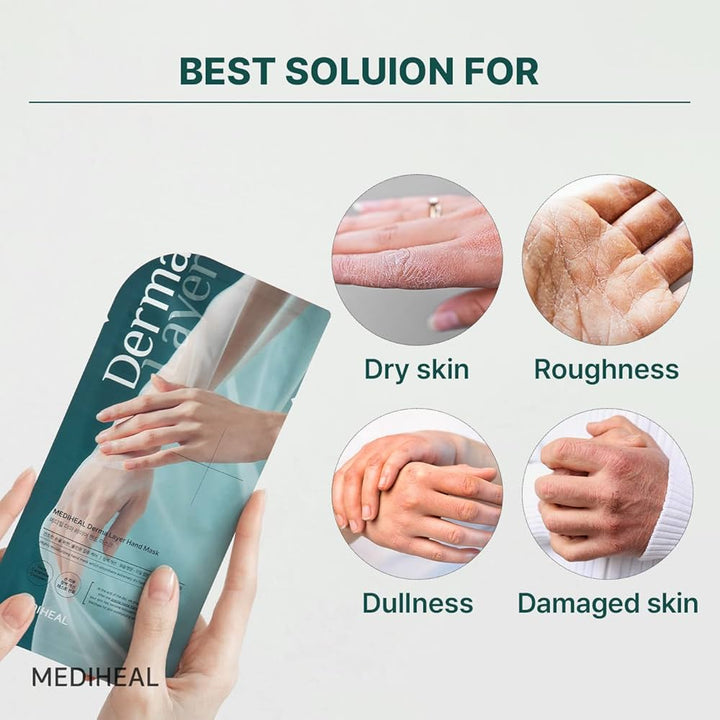 MEDIHEAL Derma Layer Hand Mask 5Pcs Health & Beauty oceanbuy beauty markham toronto free ship USA asian korean skincare