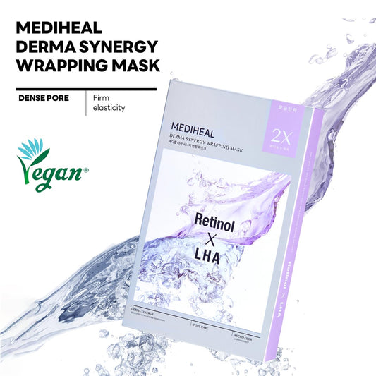 MEDIHEAL Derma Synergy Wrapping Mask 10Pcs - Pore Elasticity (Retinol X LHA) Health & Beauty oceanbuy beauty markham toronto free ship USA asian korean skincare