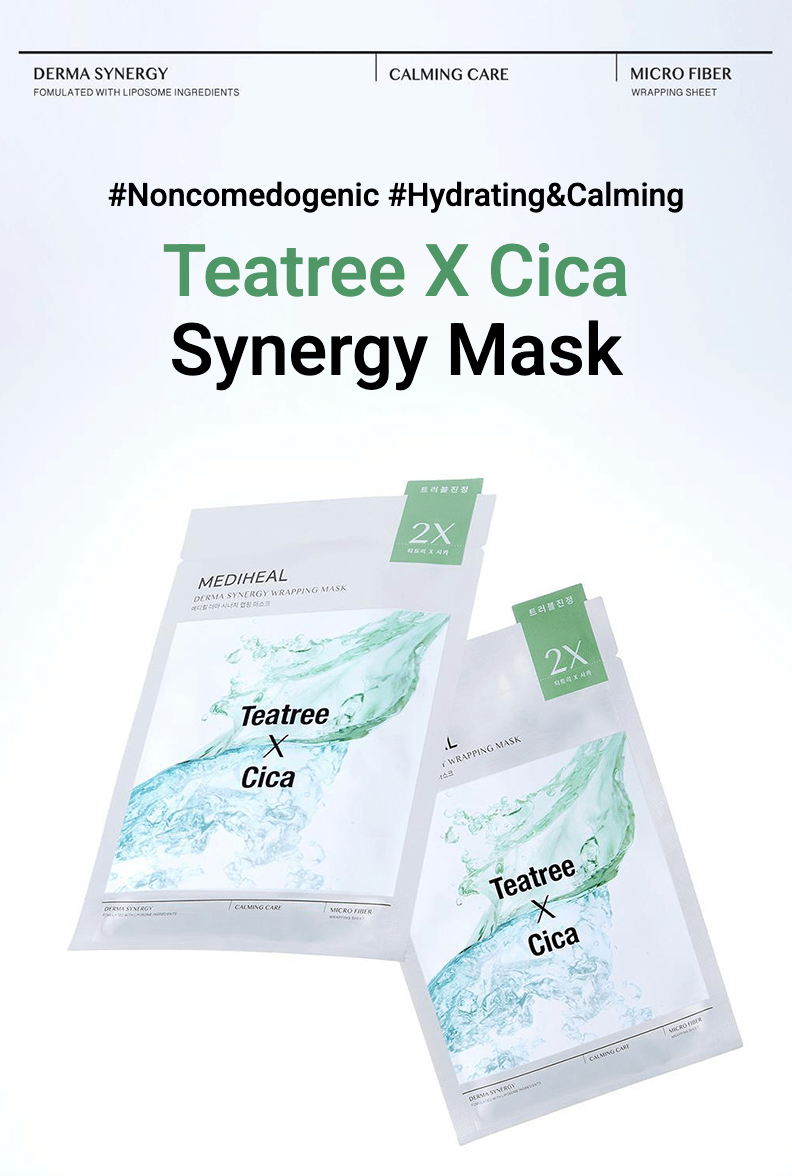 MEDIHEAL Derma Synergy Wrapping Mask Sheet for Calming Care 10Pcs Health & Beauty oceanbuy beauty markham toronto free ship USA asian korean skincare