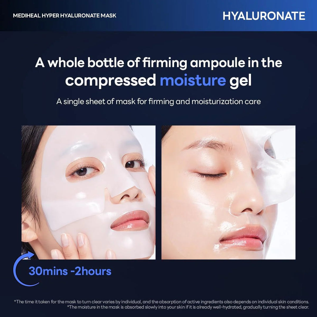 MEDIHEAL Hyper Hyaluronate Mask 4Pcs Health & Beauty oceanbuy beauty markham toronto free ship USA asian korean skincare