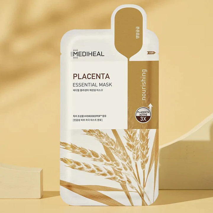 MEDIHEAL Placenta Essential Mask 1Pcs Health & Beauty Kbeauty markham toronto free ship USA asian korean