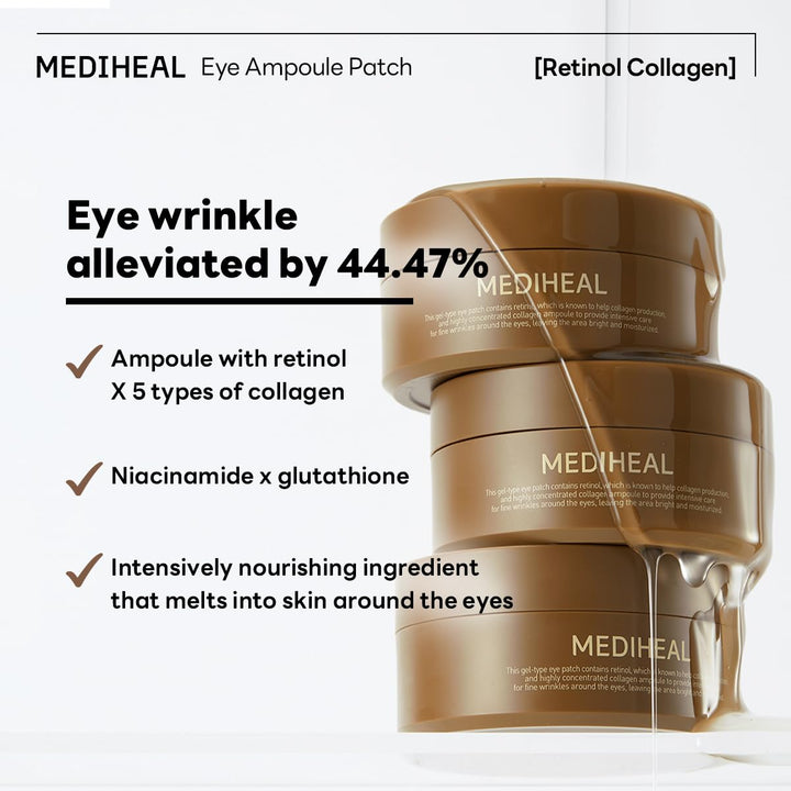 MEDIHEAL Retinol Collagen Eye Ampoule Patch 60Pcs Health & Beauty oceanbuy beauty markham toronto free ship USA asian korean skincare