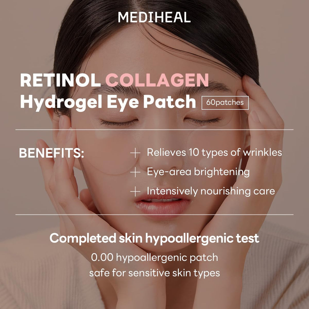 MEDIHEAL Retinol Collagen Eye Ampoule Patch 60Pcs Health & Beauty oceanbuy beauty markham toronto free ship USA asian korean skincare