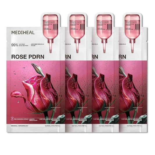 MEDIHEAL Rose PDRN Essential Sheet Mask 4Pcs Health & Beauty Kbeauty markham toronto free ship USA asian korean