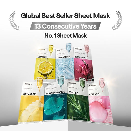 MEDIHEAL Rose PDRN Essential Sheet Mask 4Pcs Health & Beauty Kbeauty markham toronto free ship USA asian korean