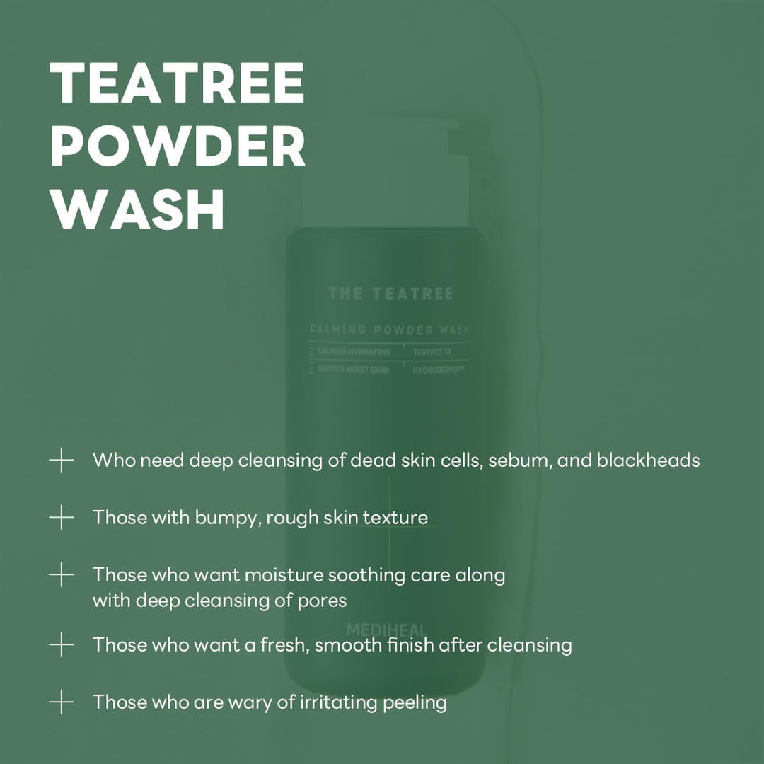 MEDIHEAL The Teatree Calming Powder Wash 50g Health & Beauty oceanbuy beauty markham toronto free ship USA asian korean skincare