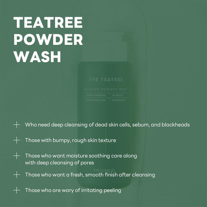 MEDIHEAL The Teatree Calming Powder Wash 50g Health & Beauty oceanbuy beauty markham toronto free ship USA asian korean skincare