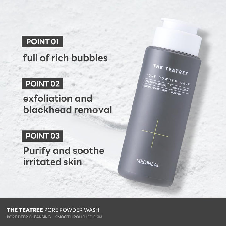 MEDIHEAL The Teatree Pore Powder Wash 50g Health & Beauty oceanbuy beauty markham toronto free ship USA asian korean skincare