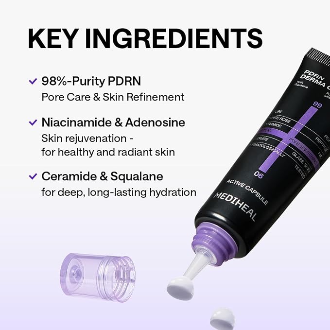Mediheal PDRN Lifting Derma Cream 50ml Ceramide, Hyaluronic Acid, Niacinamide, Panthenol, PDRN, Peptides, PHA, Squalane