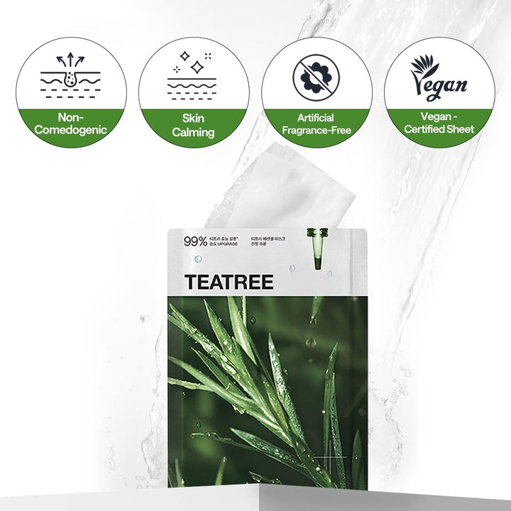 MEDIHEAL Teatree Essential Mask Calming Moisture 10Pcs Health & Beauty 6
