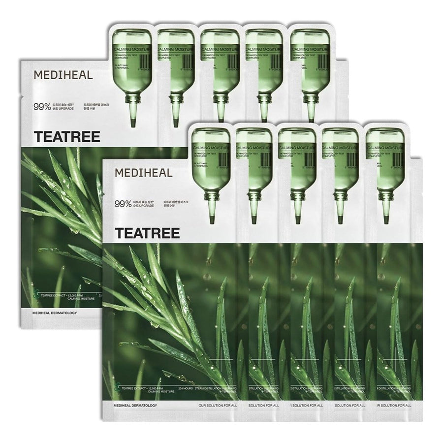 MEDIHEAL Teatree Essential Mask Calming Moisture 10Pcs Health & Beauty 1
