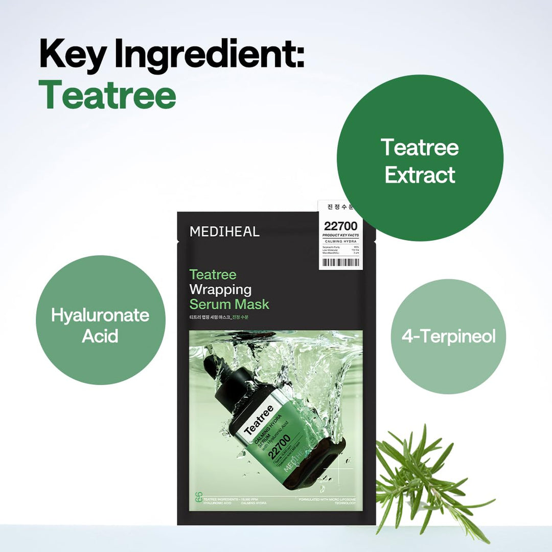 MEDIHEAL Teatree Wrapping Serum Mask 6