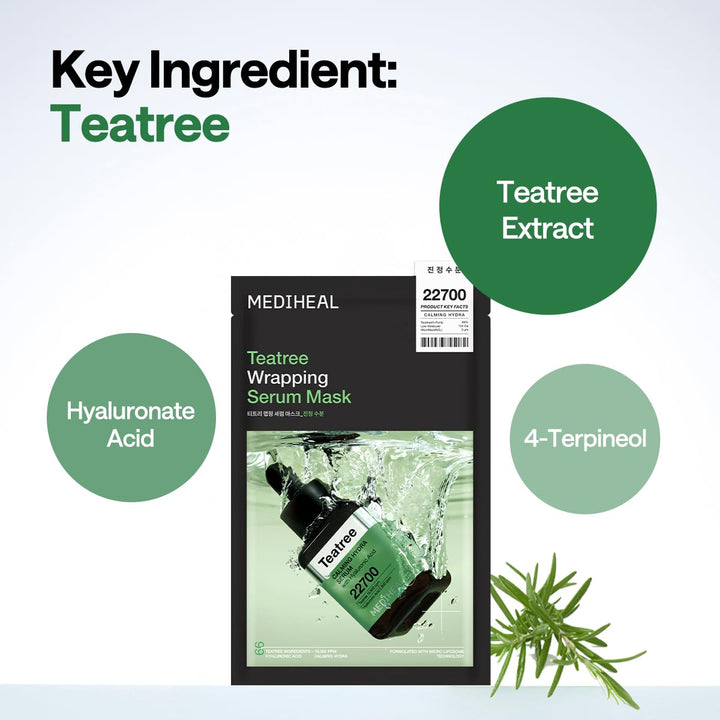 MEDIHEAL Teatree Wrapping Serum Mask 6