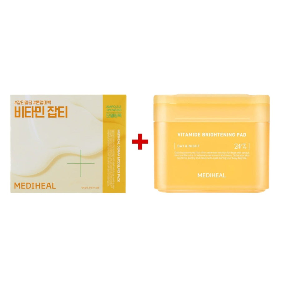 MEDIHEAL Vitamide Brightening Pad & Vitamin Modeling Pack Set Health & Beauty 1