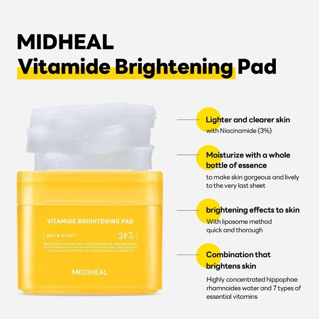 MEDIHEAL Vitamide Brightening Pad & Vitamin Modeling Pack Set Health & Beauty 7