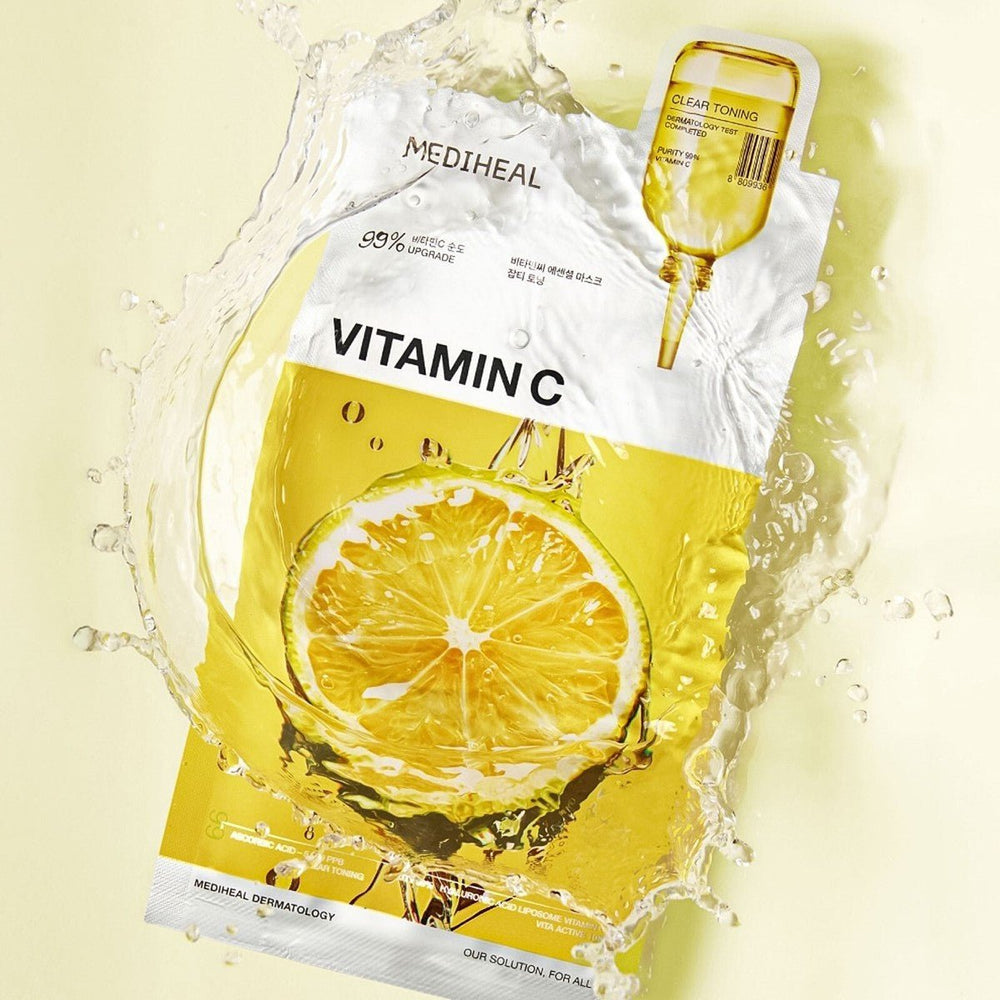 MEDIHEAL Vitamin C Essential Mask (10pcs) Sheet Mask 1