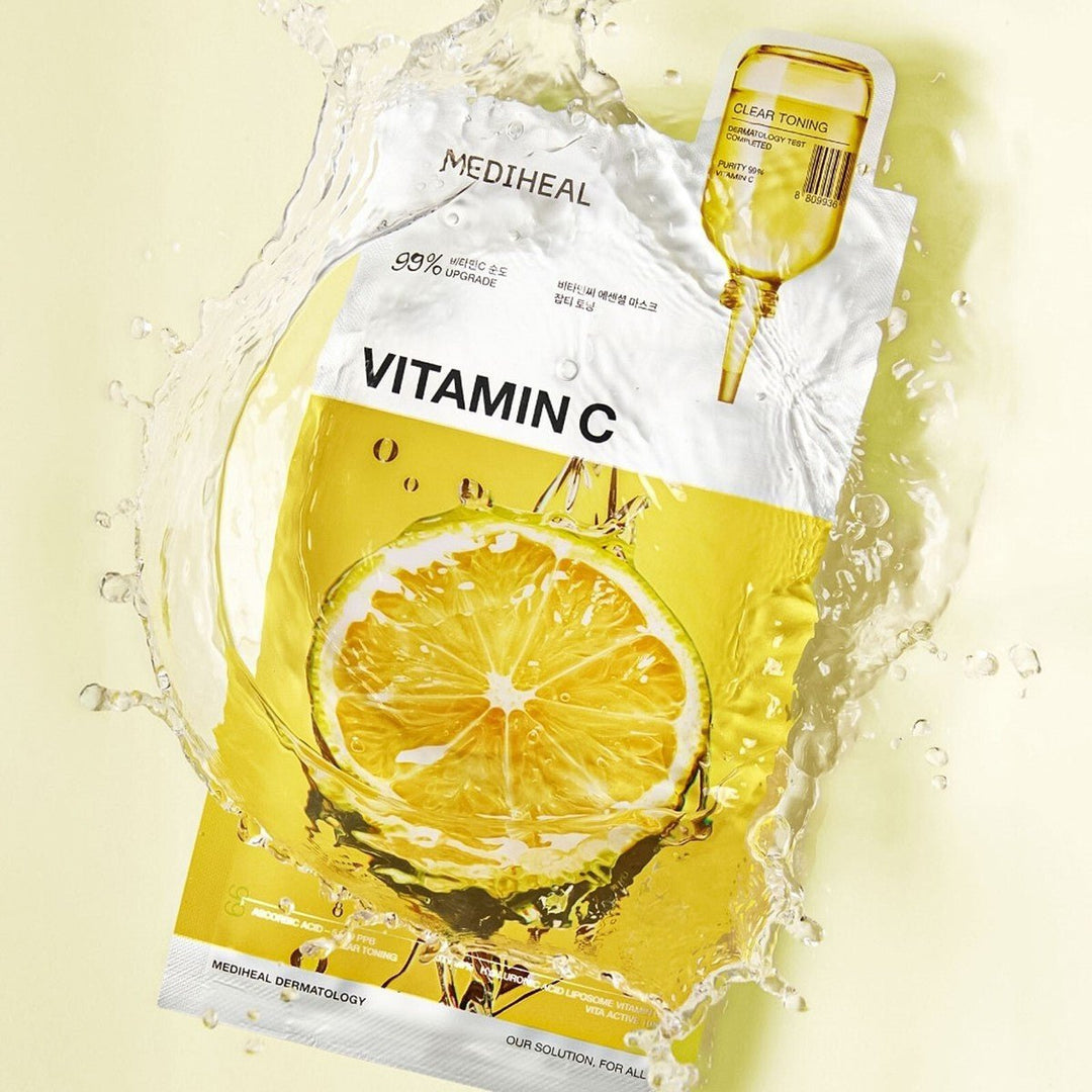 MEDIHEAL Vitamin C Essential Mask (10pcs) Sheet Mask 1