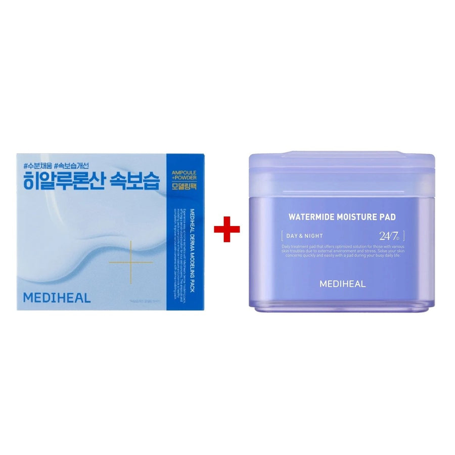 MEDIHEAL Watermide Moisture Pad & Hyaluronate Modeling Pack Set Health & Beauty 1