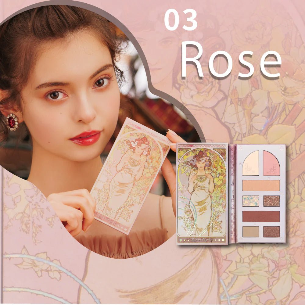 MILLEFEE Lady Flower Multi - use Palette - 03 Rose Health & Beauty oceanbuy beauty markham toronto free ship USA asian korean skincare