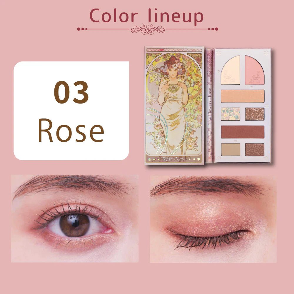 MILLEFEE Lady Flower Multi - use Palette - 03 Rose Health & Beauty oceanbuy beauty markham toronto free ship USA asian korean skincare