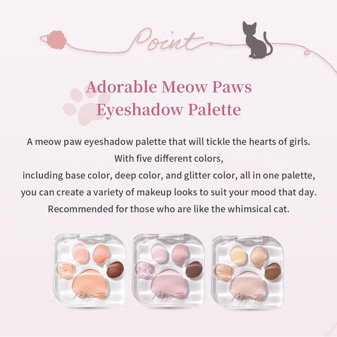 MILLEFEE Meow Paws Eyeshadow Palette - 01 Amaenbo Health & Beauty oceanbuy beauty markham toronto free ship USA asian korean skincare