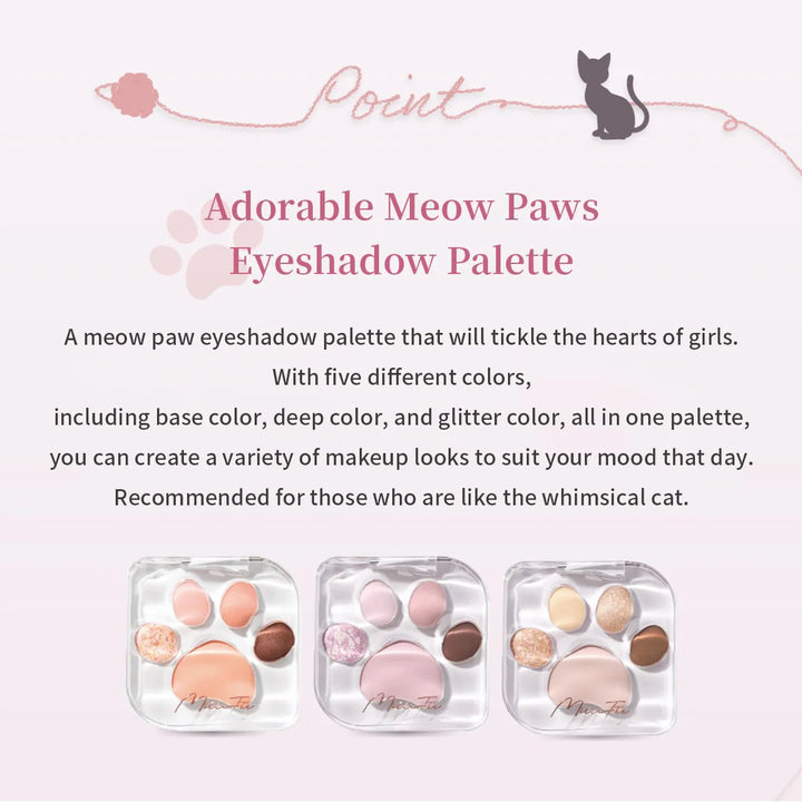 MILLEFEE Meow Paws Eyeshadow Palette - 01 Amaenbo Health & Beauty oceanbuy beauty markham toronto free ship USA asian korean skincare