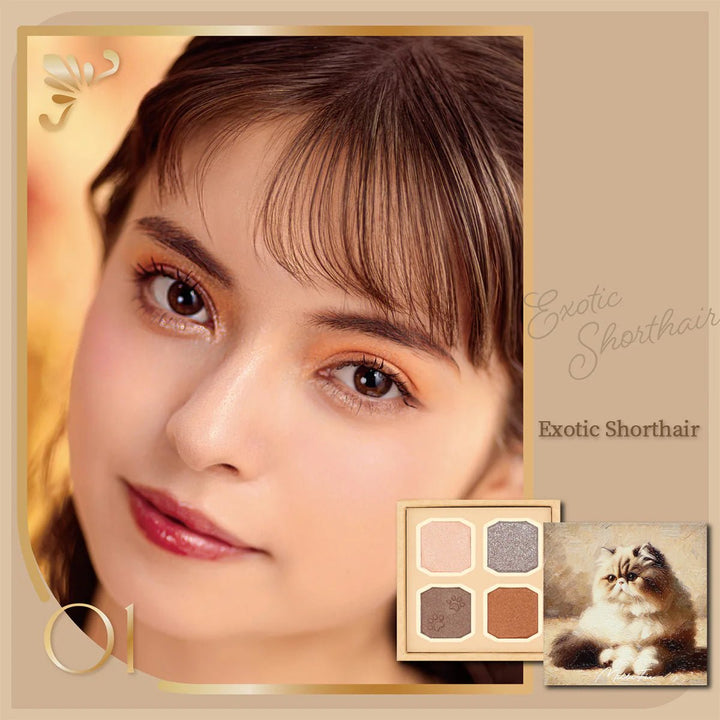 MILLEFEE My Kitty Shadow Palette - 01 Exotic Shorthair Health & Beauty oceanbuy beauty markham toronto free ship USA asian korean skincare