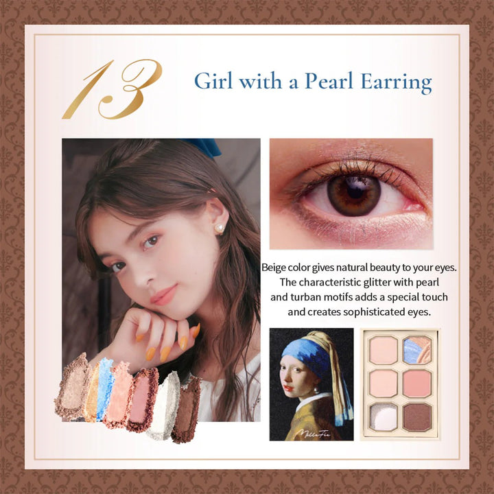 MILLEFEE Painting Shadow Palette - 13 Girl with a Pearl Earring Health & Beauty oceanbuy beauty markham toronto free ship USA asian korean skincare