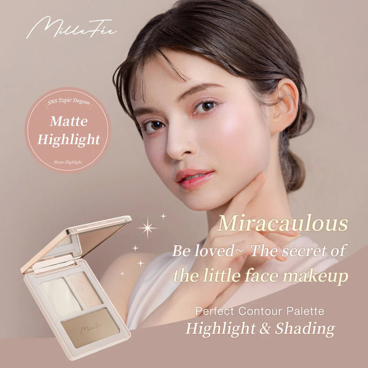 MILLEFEE Perfect Contour Palette - 01 Warm Tone Health & Beauty oceanbuy beauty markham toronto free ship USA asian korean skincare