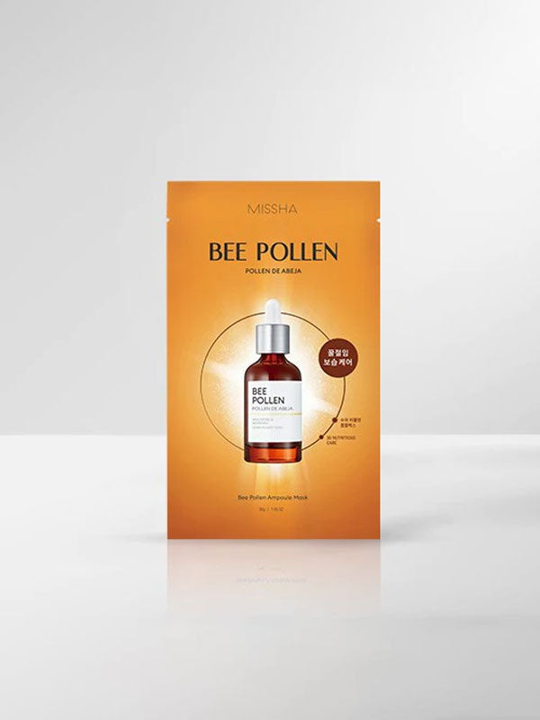 MISSHA Bee Pollen Ampouler Mask Bee Pollen Extract 30g SKIN CARE, Treatments, Serum & Essence, K-Beauty Mask, Hydrating Sheet Mask, Bee Pollen Skincare, Skin Barrier Support, Radiance Boost, Korean Face Mask, Nourishing Mask